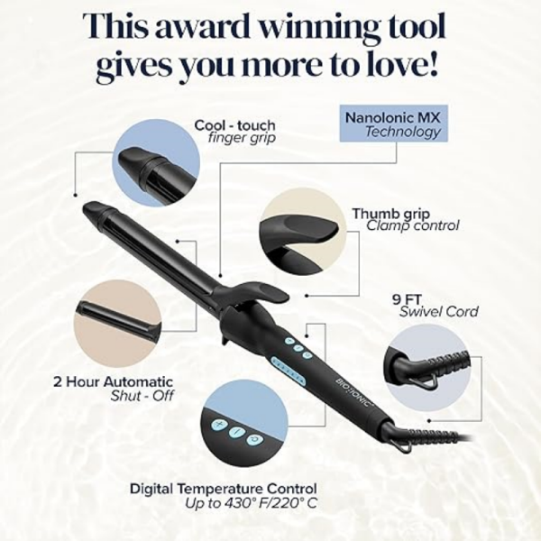 Special - Designed Electric Curling Iron for 25mm Curls – Negative Ion, Hair - Friendly