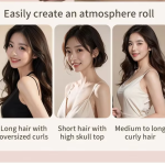 2025 New Model LCD USB-Charging 32MM Heating Egg Curl Curler – Wireless, portable, perfect for home use.