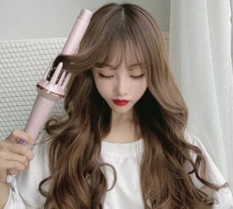 Use a curling iron to curl your hair