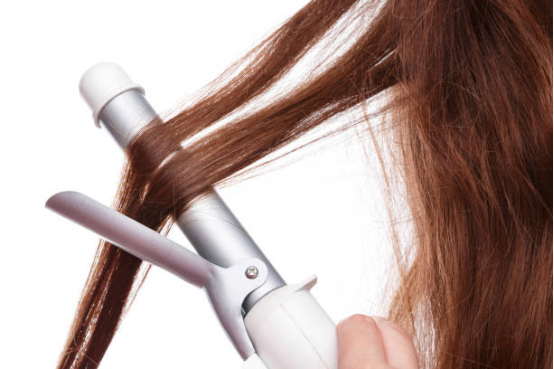 Curling Iron styling medium length hair